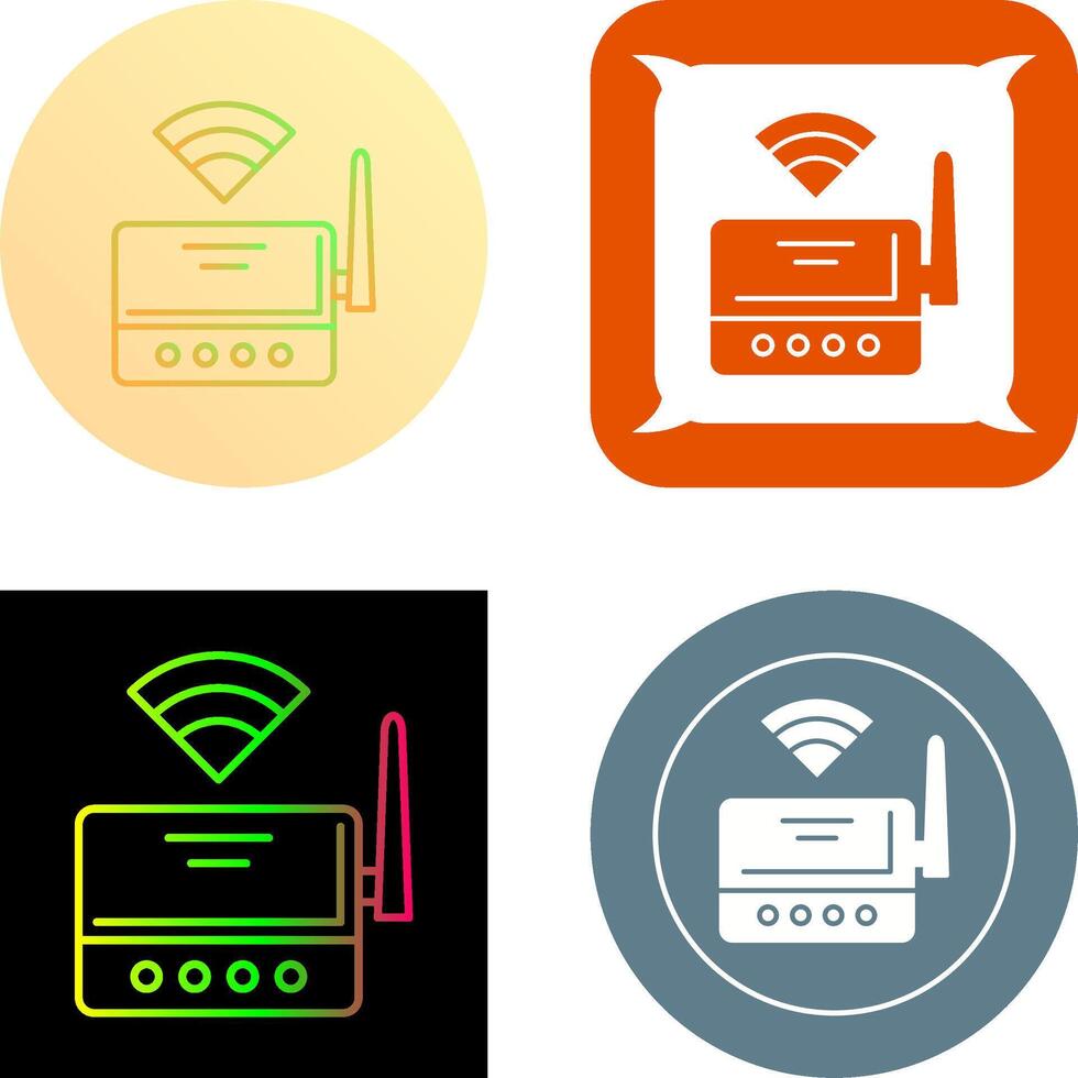 design de ícone do roteador wifi vetor