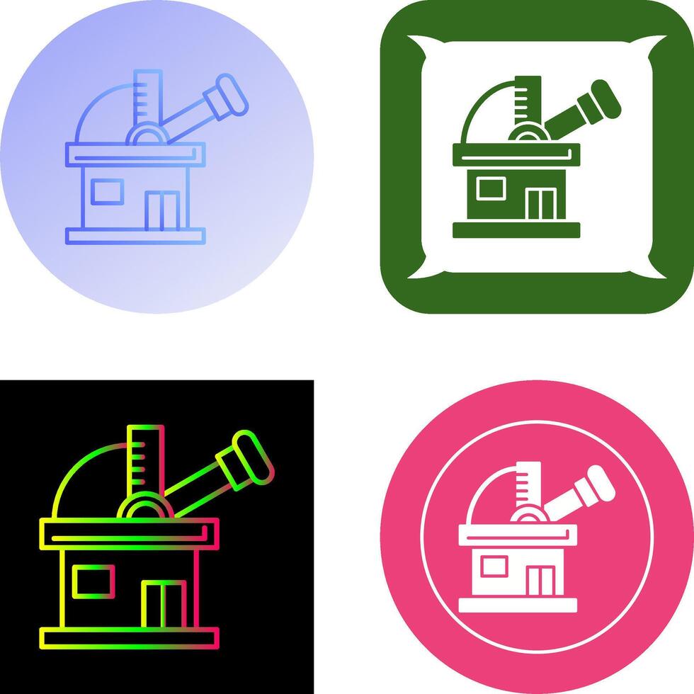 design do ícone do observatório vetor