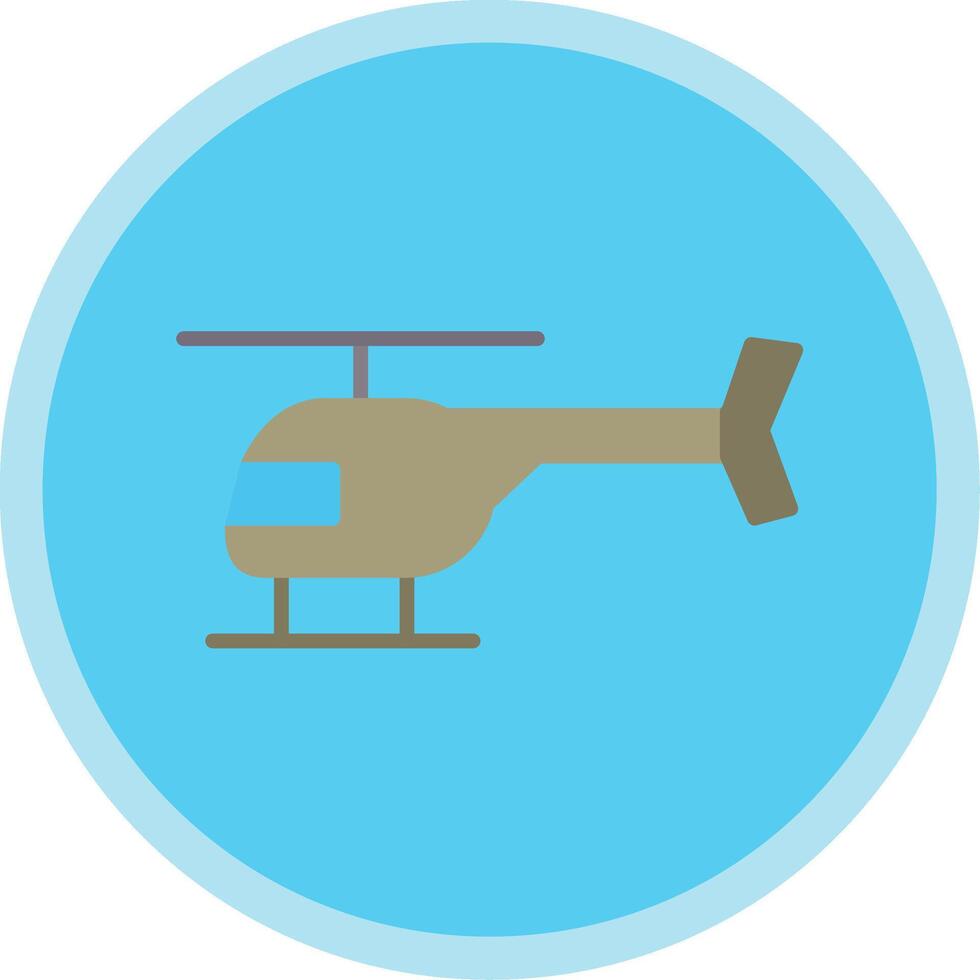 helicóptero plano multi círculo ícone vetor