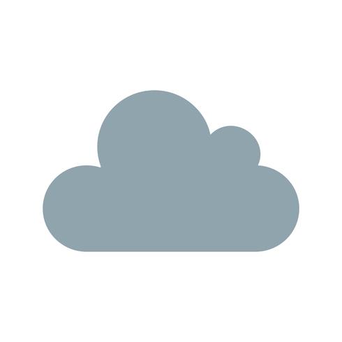 Ícone de vetor de nuvem