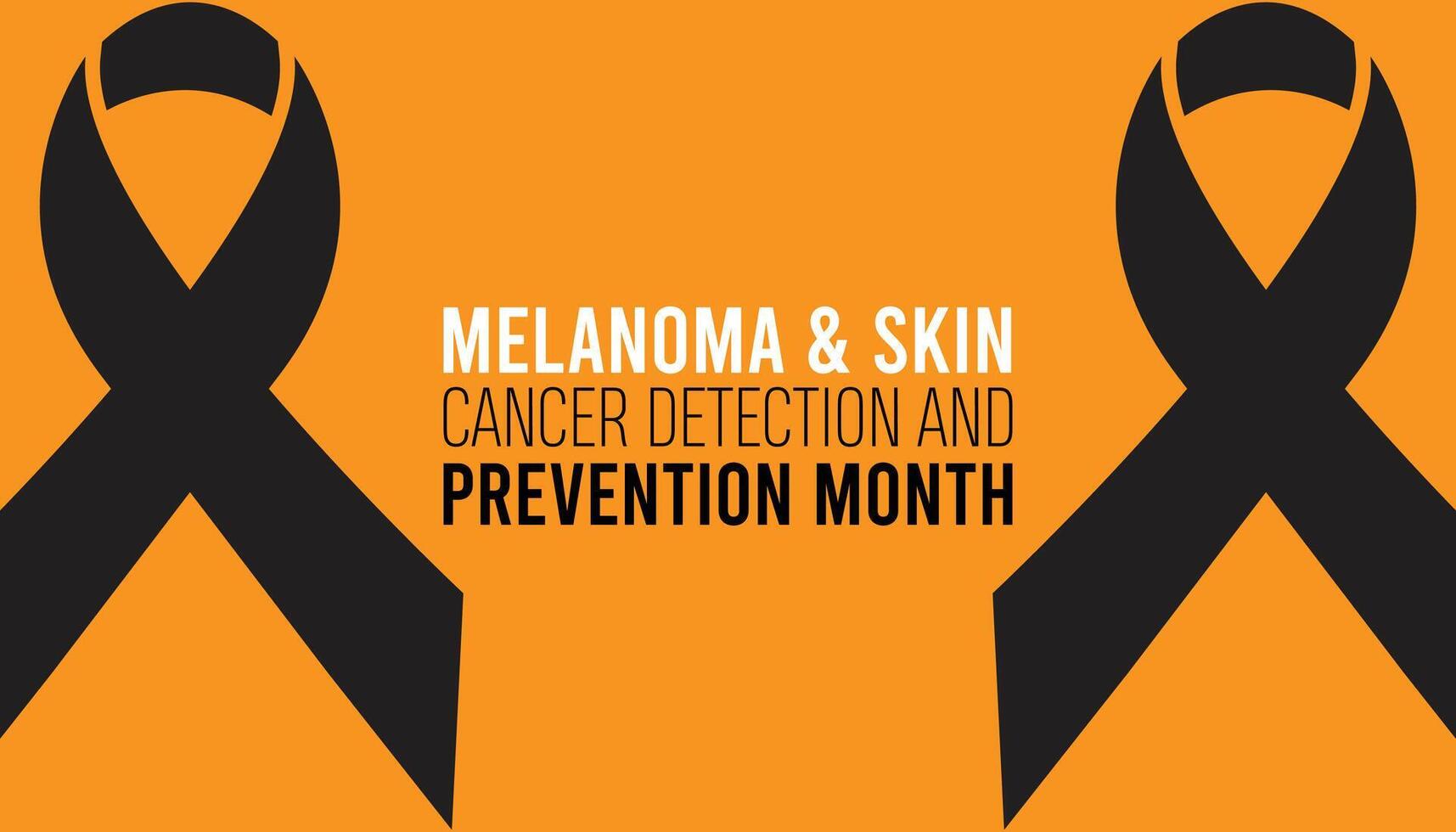 melanoma e pele Câncer detecção e prevenção mês observado cada ano dentro poderia. modelo para fundo, bandeira, cartão, poster com texto inscrição. vetor