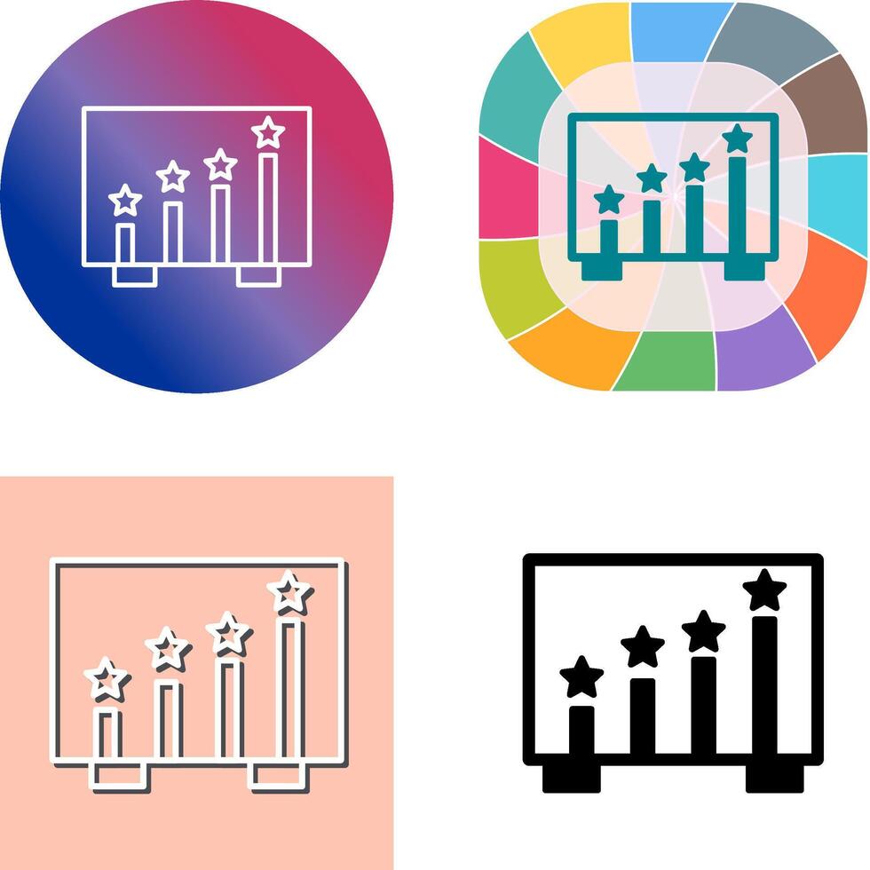 design de ícone de classificação vetor