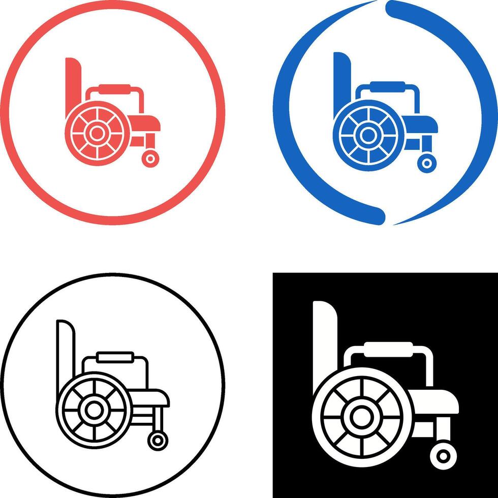 design de ícone de cadeira de rodas vetor