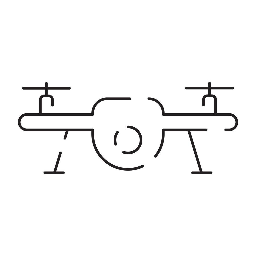 zangão linha ícone. incluído a ícones Como drone, controlo remoto, controlador, radar, mapa, sinal e mais. vetor