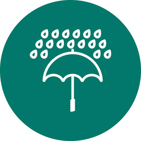 Guarda-chuva e chuva Vector Icon