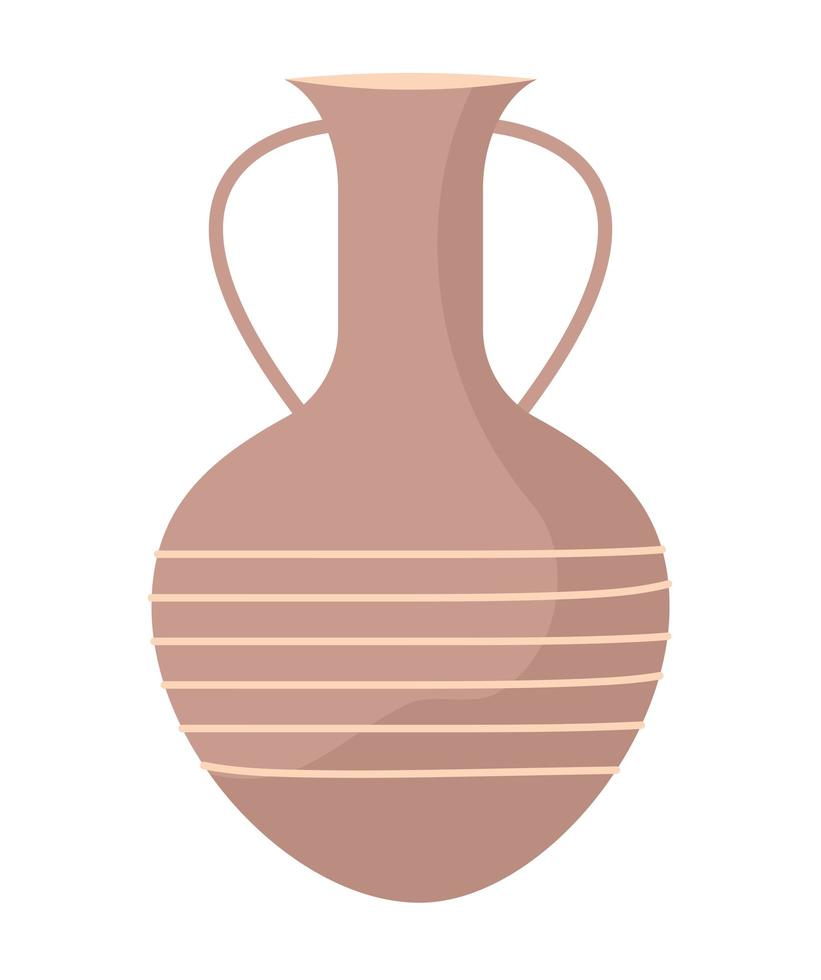 ícone de jarra de cerâmica vetor
