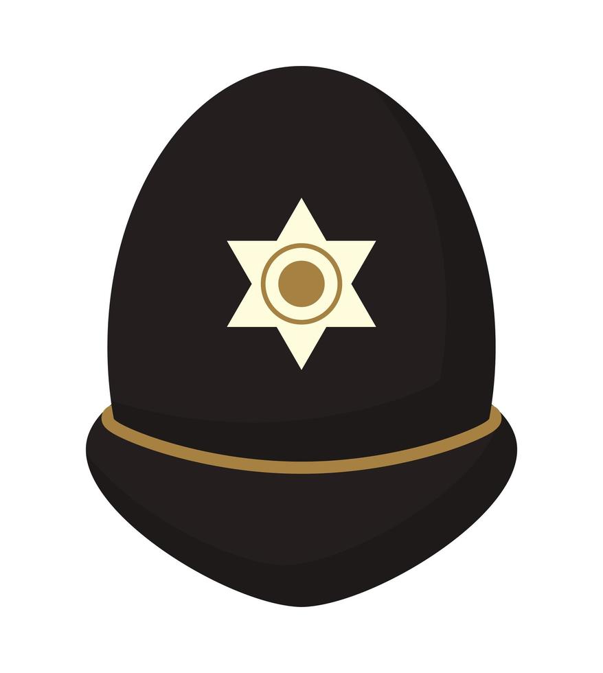 chapéu da polícia do reino unido vetor