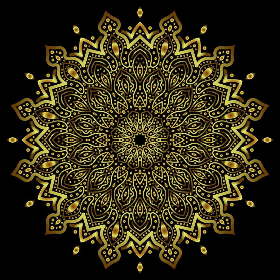 mandala arte para modelo fundo vetor