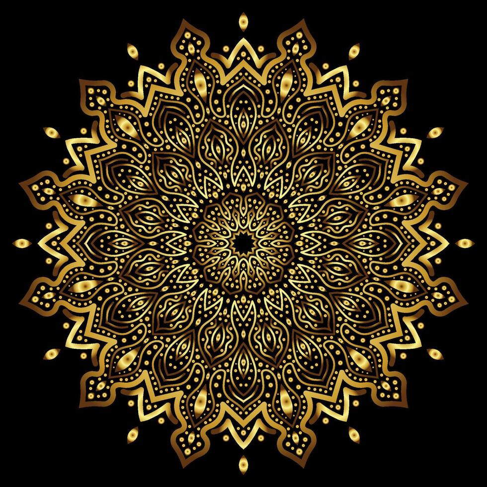 mandala arte para modelo fundo vetor