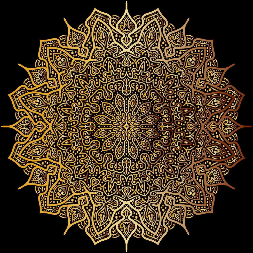 mandala arte para modelo fundo vetor