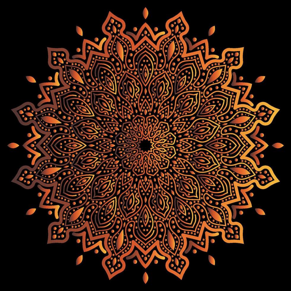 mandala arte para modelo fundo vetor