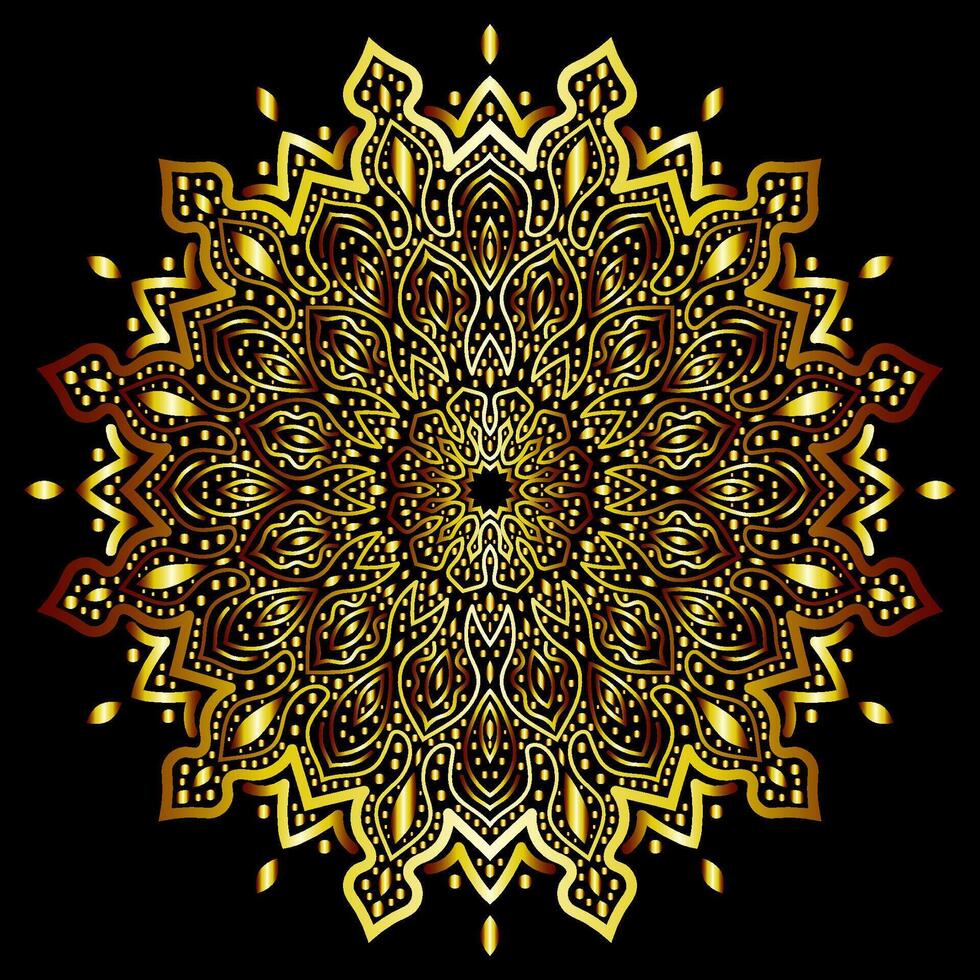 mandala arte para modelo fundo vetor