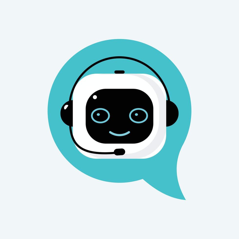 chatbot robô símbolo vetor