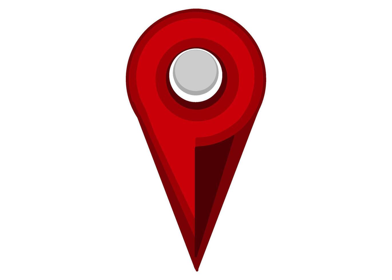 vermelho identificar para mapa posição vetor