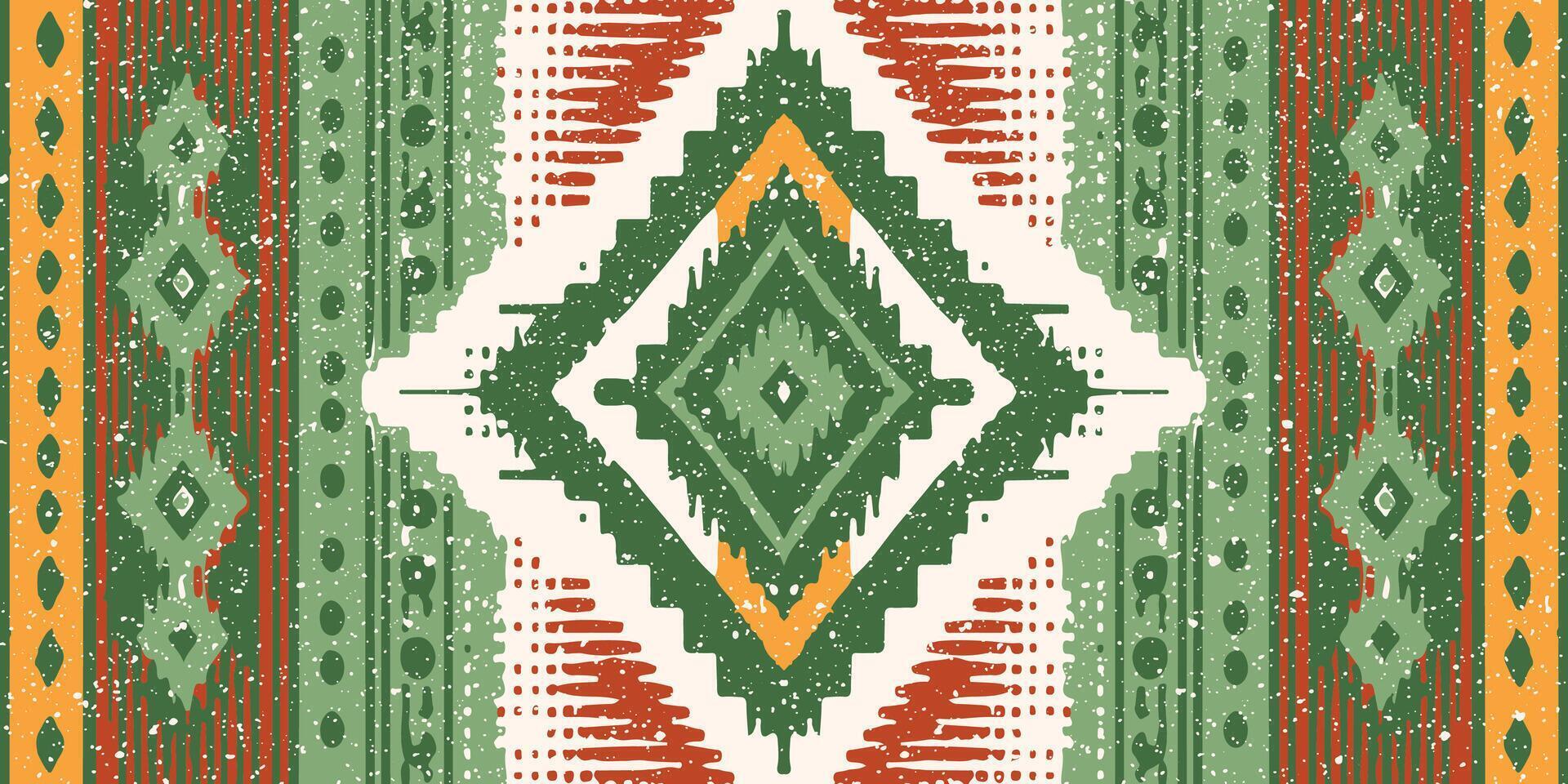 arte ikat abstrata étnica. sem costura padrão em bordados tribais, folclóricos e estilo mexicano. print.design de ornamento de arte geométrica asteca para tapete, papel de parede, roupas, embrulho, tecido, capa, têxtil vetor