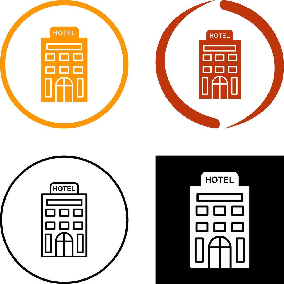 design de ícone do hotel vetor