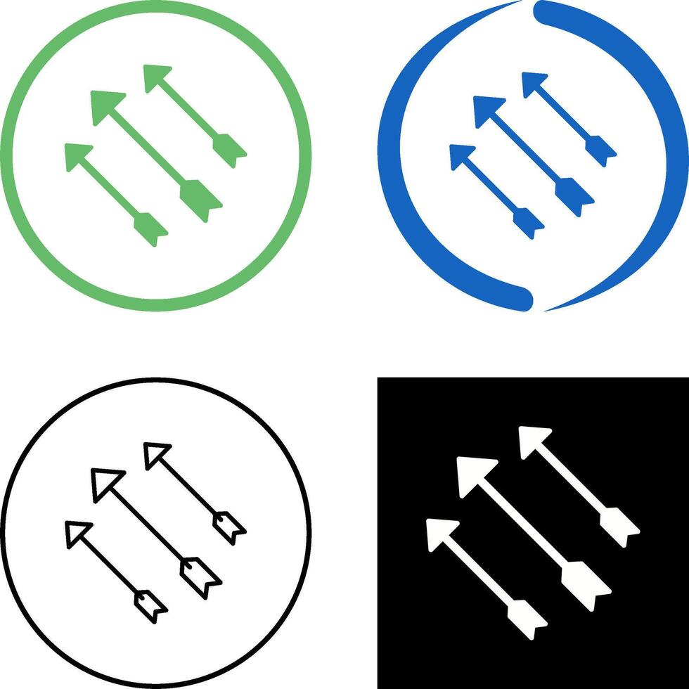 único Setas; flechas ícone Projeto vetor