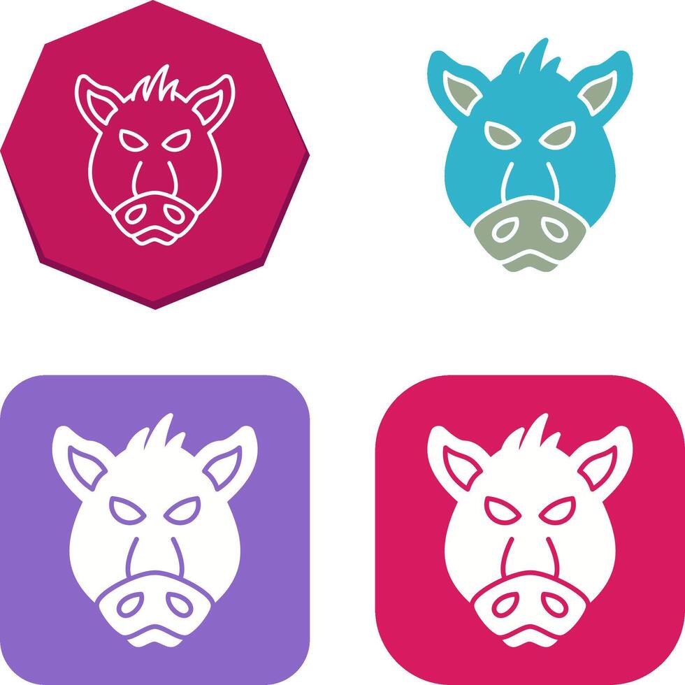 design de ícone de porco vetor