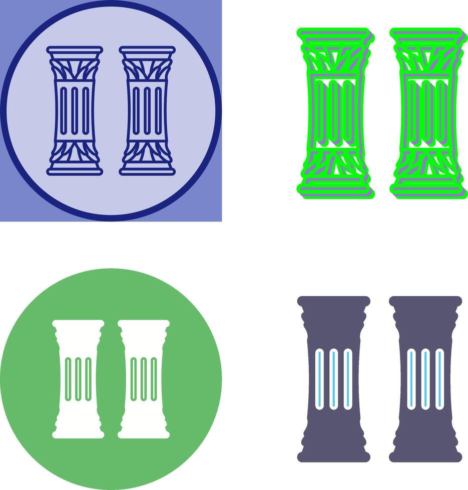 design de ícone de coluna vetor
