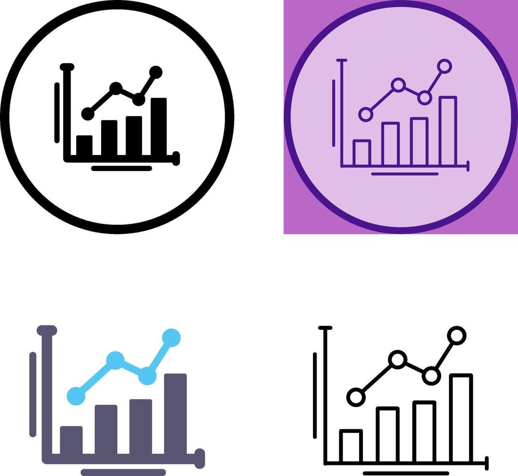 design de ícone de gráfico de barras vetor