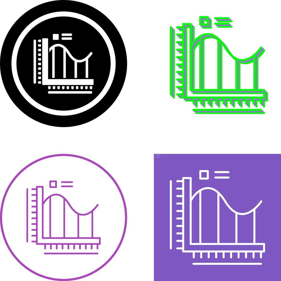 design de ícone de gráfico de barras vetor