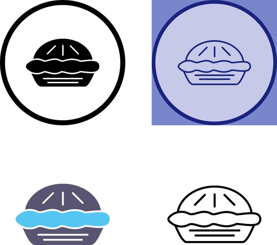 design de ícone de torta vetor