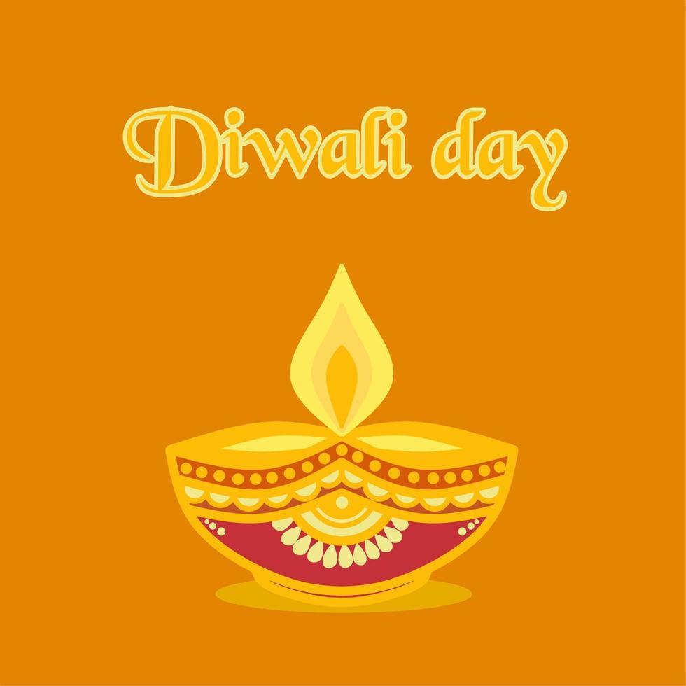 dawali, fundo de ilustração festival, velas festival, velas mandala e lâmpadas incandescentes no meio. festivais e celebrações indianas vetor
