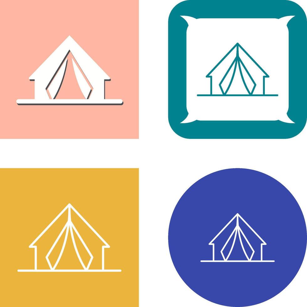 acampamento ícone Projeto vetor