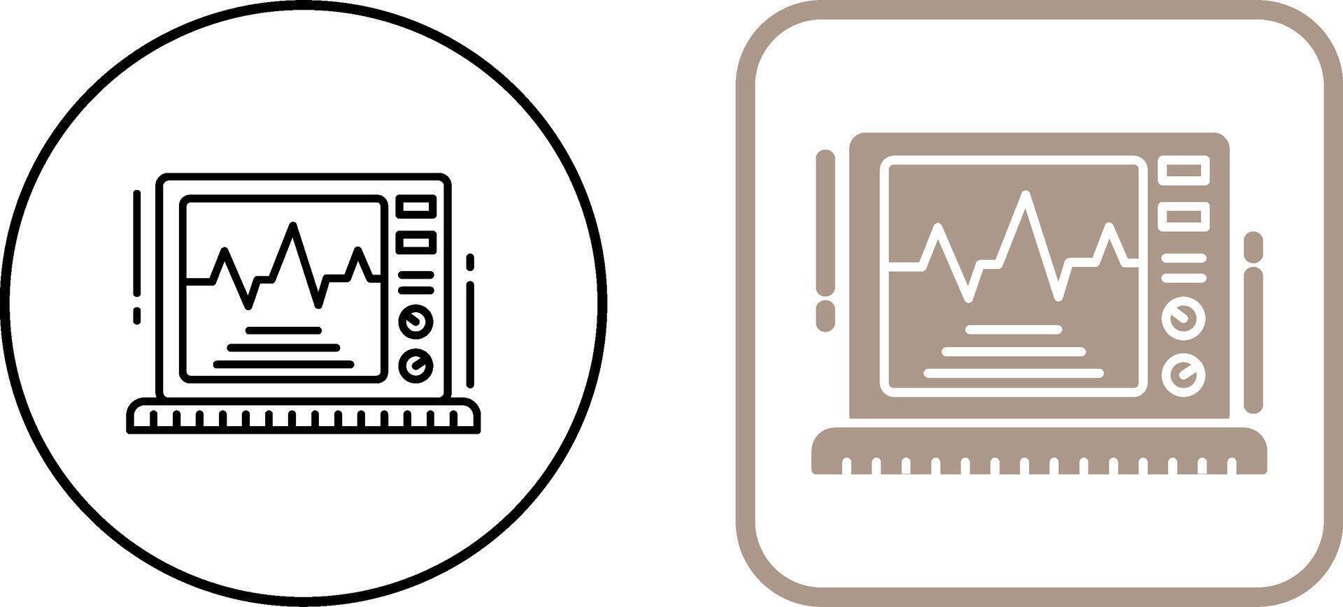 ekg monitor ícone Projeto vetor