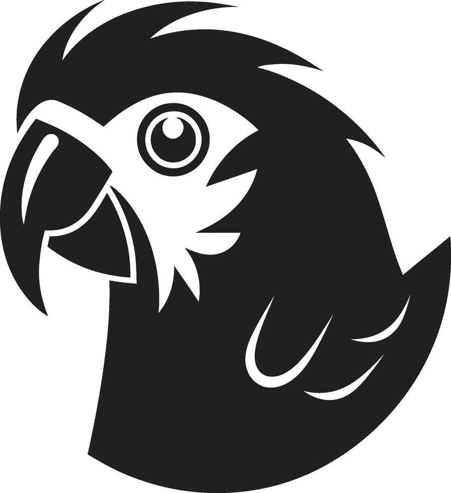 aviária elegância revelado logotipo ícone Projeto tropical plumagem majestade papagaio ícone vetor