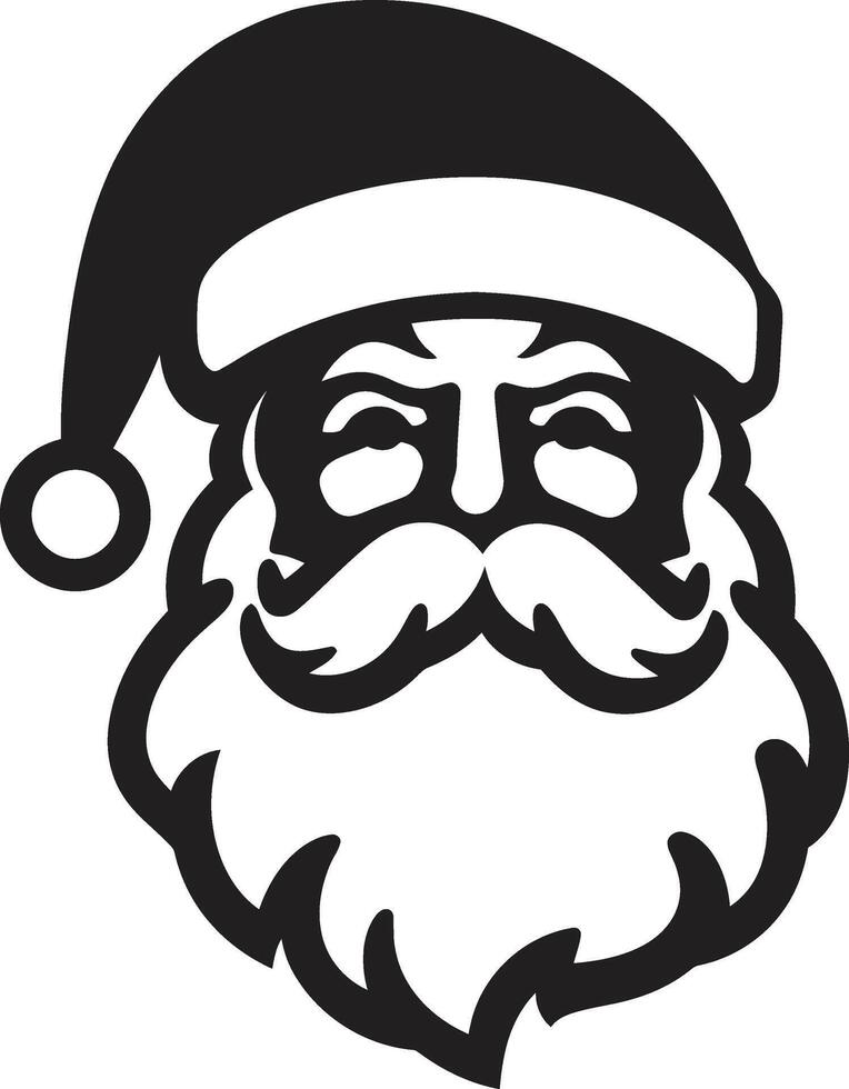 calafrio Kris kringle legal santa Preto ártico espírito santa legal Preto santa vetor