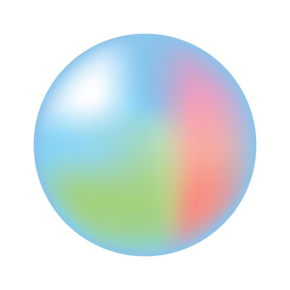 gradiente círculos para cobrir Projeto abstrato geométrico em uma branco vetor