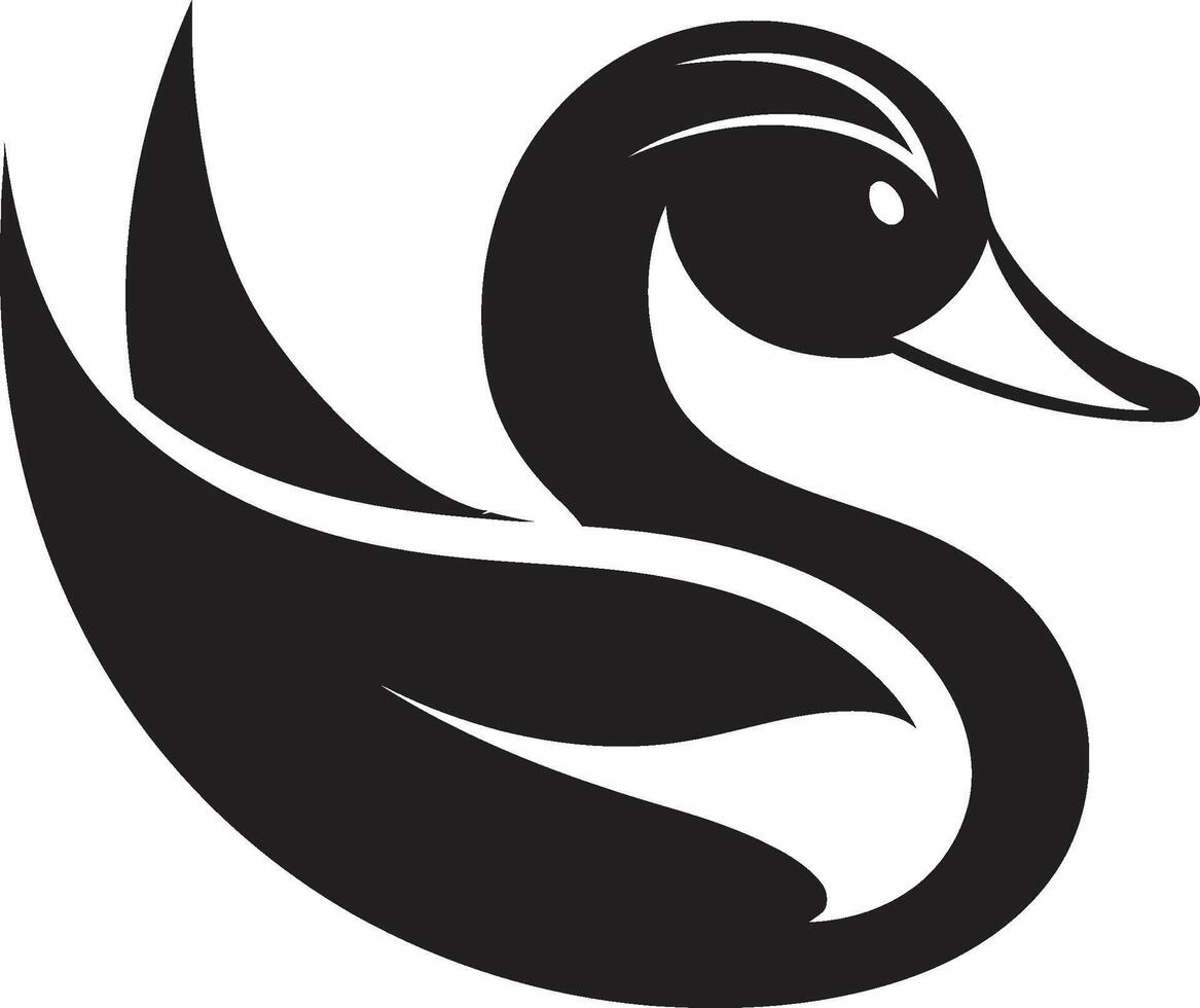 charlatanismo dinâmico Pato emblema marca de waddle precisão Pato ícone vetor