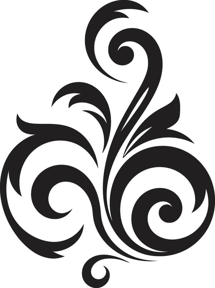 encantador pétalas floral emblema caprichoso florescer decorativo elemento logotipo vetor