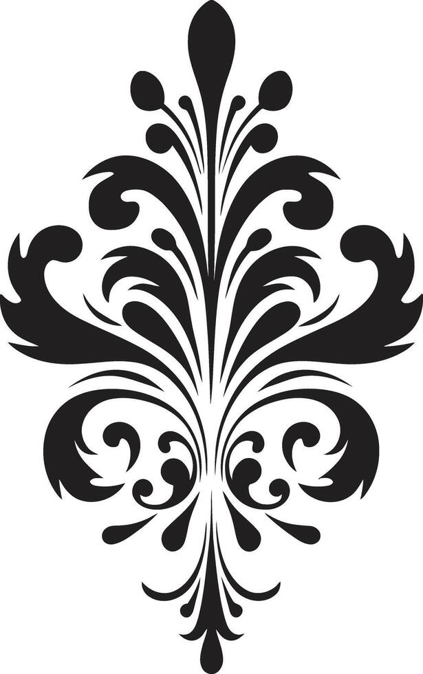 Eterno complexidade vintage ornamentado clássicos filigrana emblema vetor