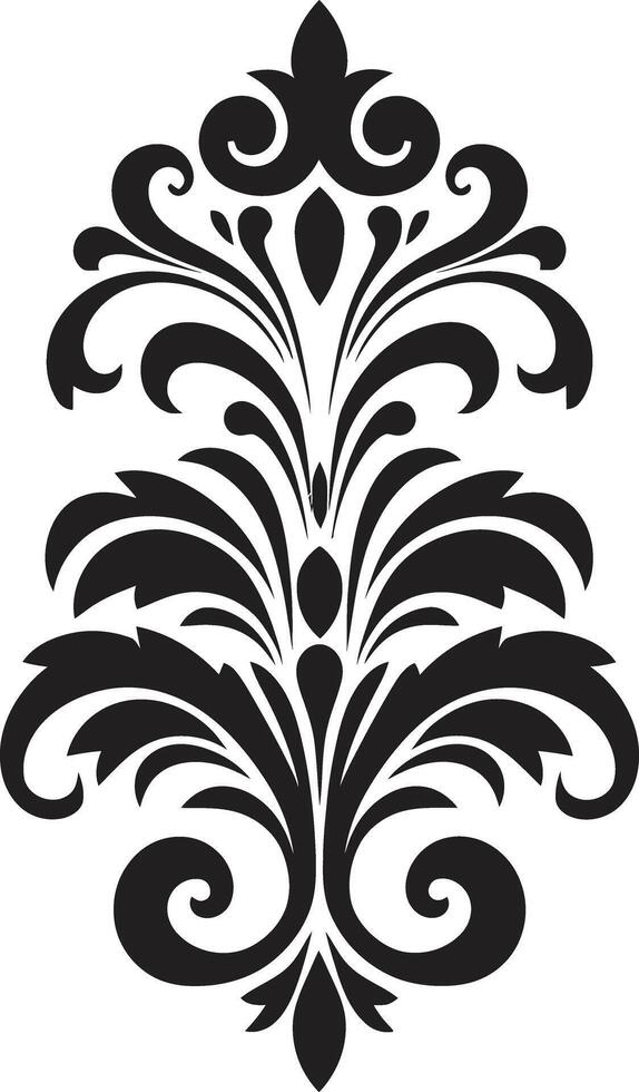 ornamentado charme Preto emblema clássico gravuras vintage filigrana emblema vetor