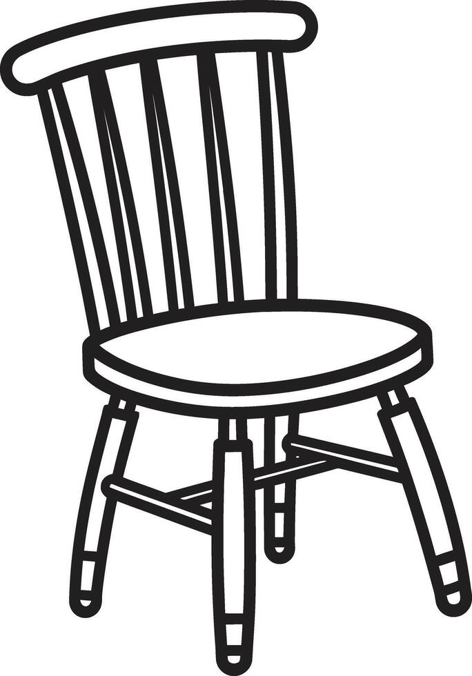 luxo descansando Preto cadeira emblemático identidade serenidade definiram Preto relaxante cadeira ic marca vetor