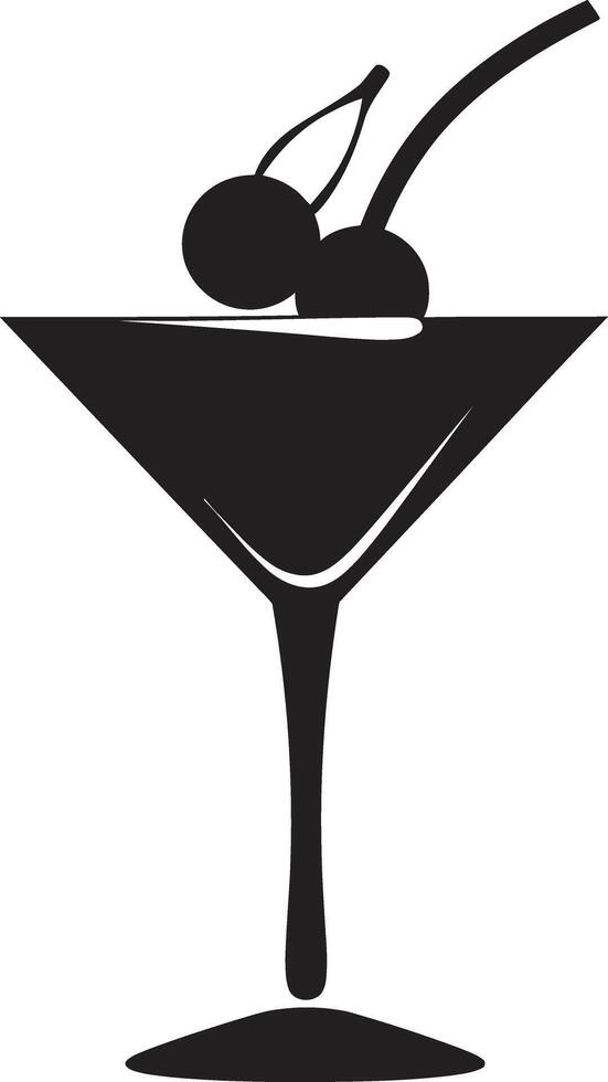 artístico derramar Preto coquetel emblemático simbolismo mixologia definiram Preto beber ic representação vetor