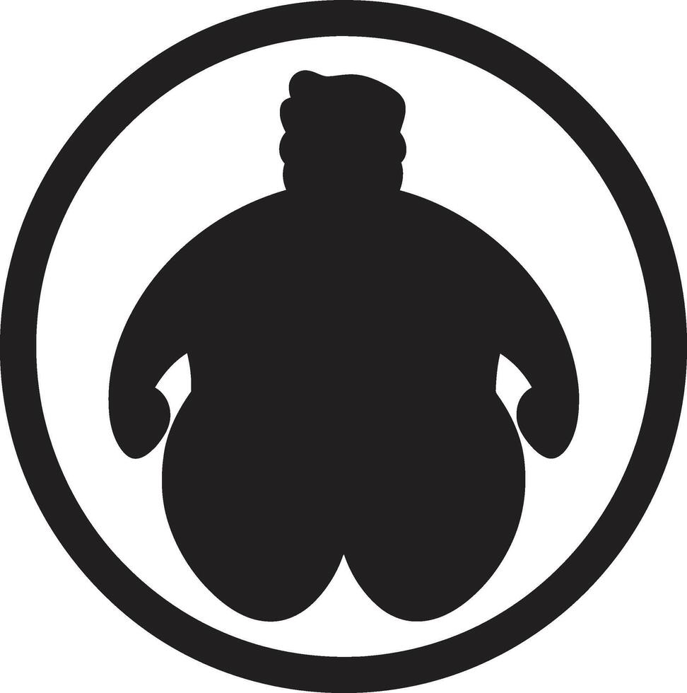 bem estar turbilhão 90 palavra emblema contra obesidade dentro Preto em forma futuros humano defendendo anti obesidade medidas vetor