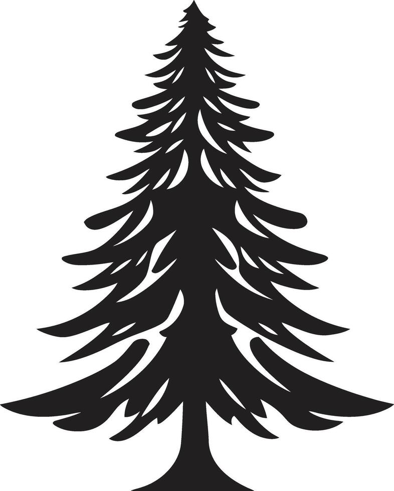 cintilante ouro pinheiros Natal árvore conjunto Nevado Pinha sonhos s para rústico inverno vetor