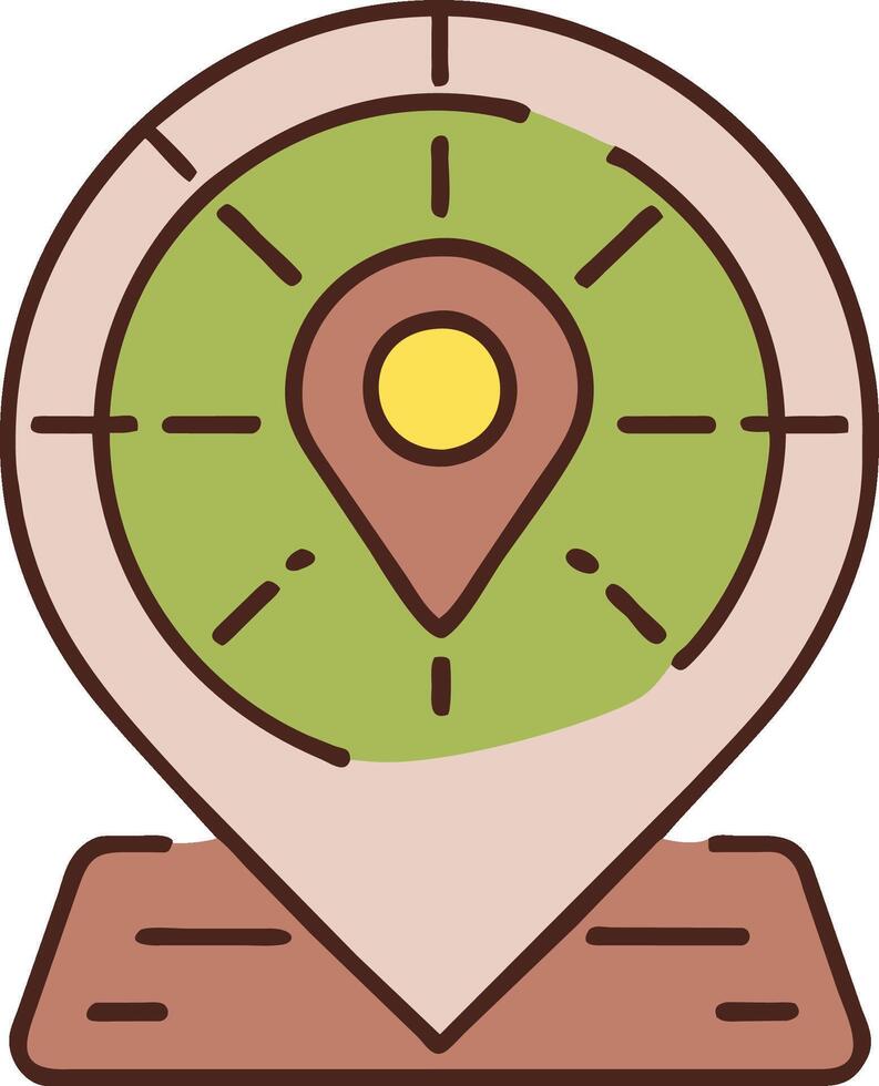 mapa PIN ícone, simples, lindo vetor