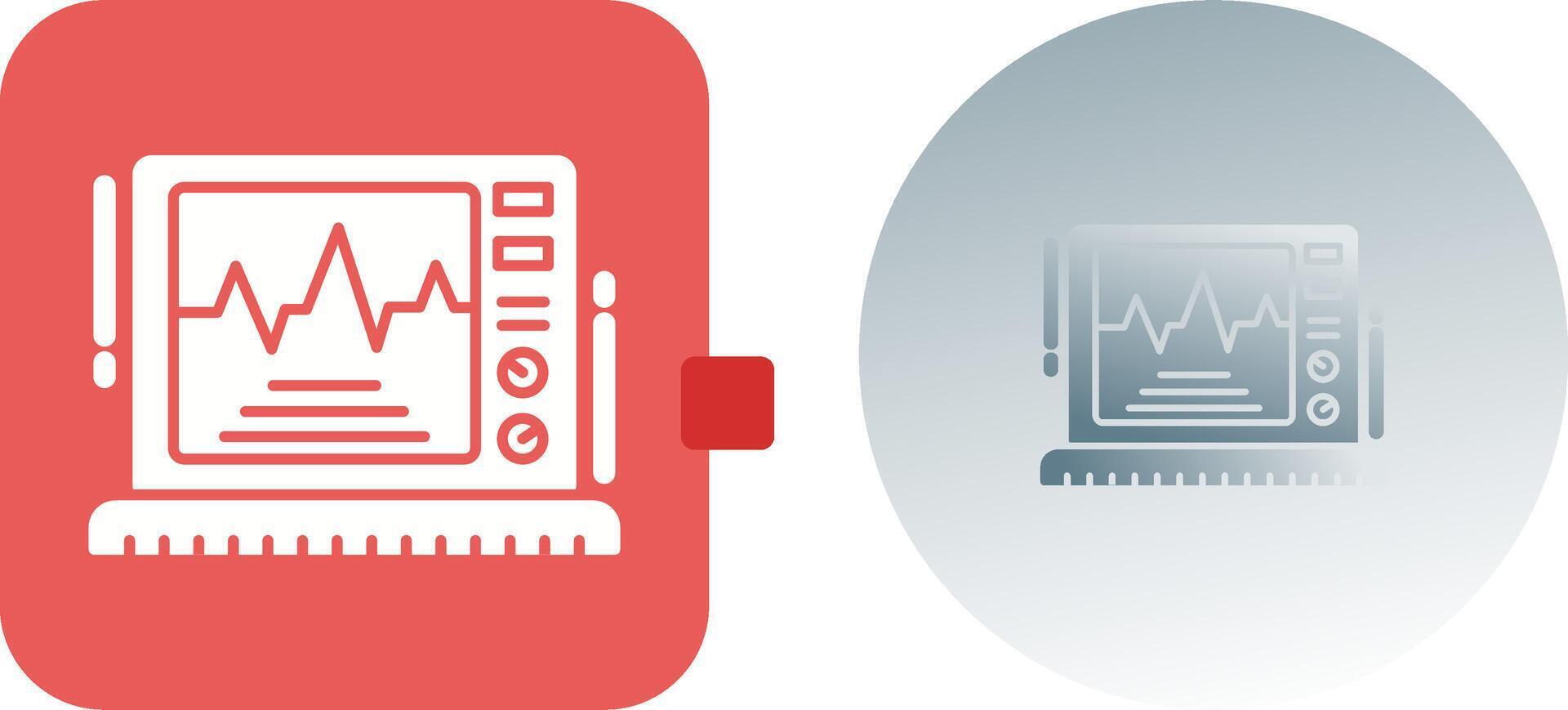 ekg monitor ícone Projeto vetor