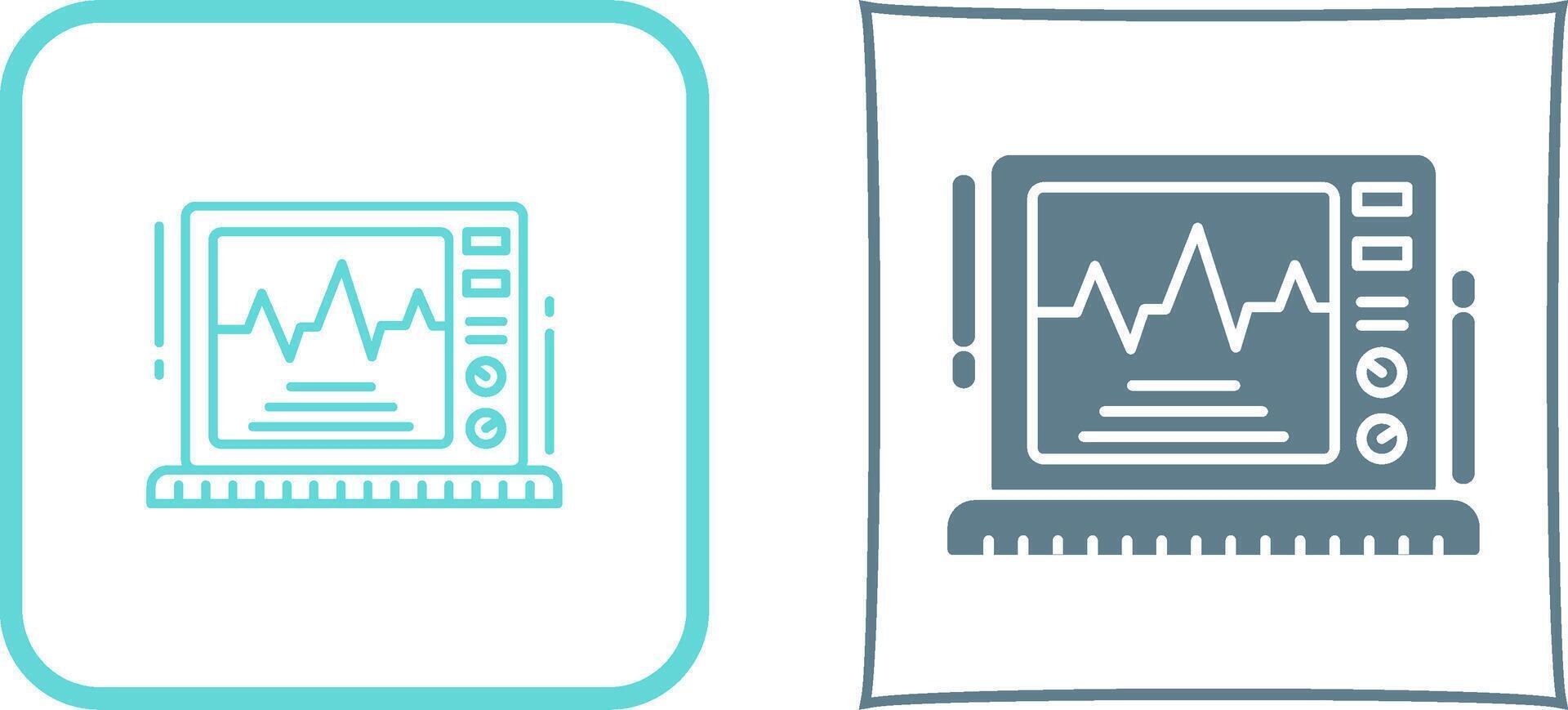 ekg monitor ícone Projeto vetor