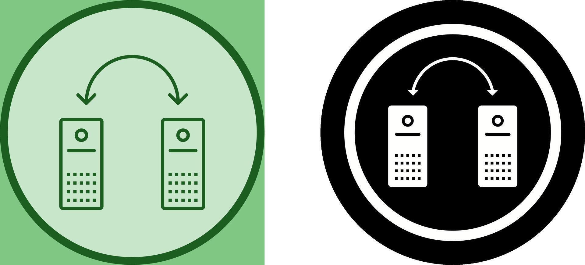 único conectado sistemas ícone Projeto vetor