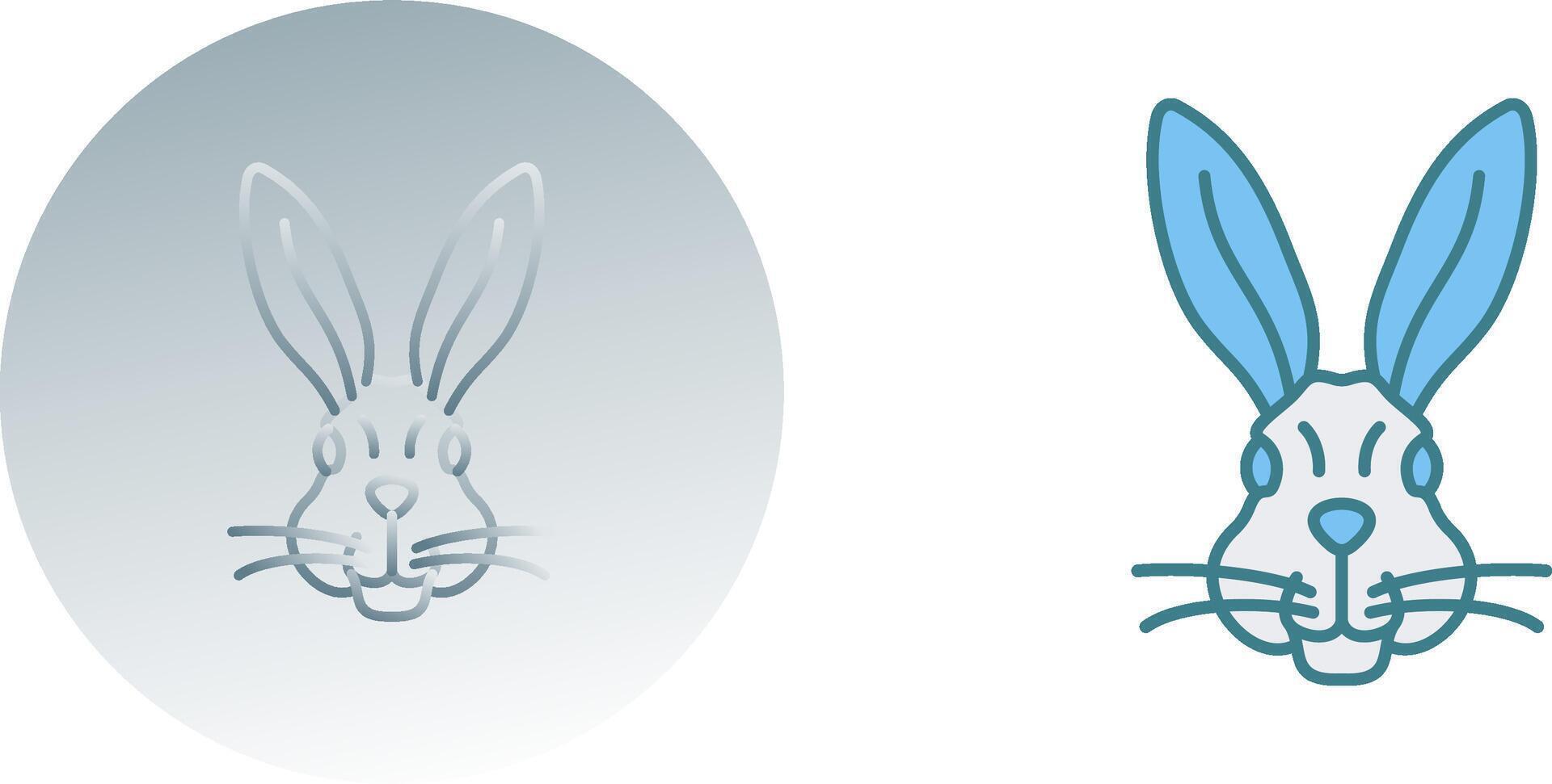 design de ícone de coelho vetor