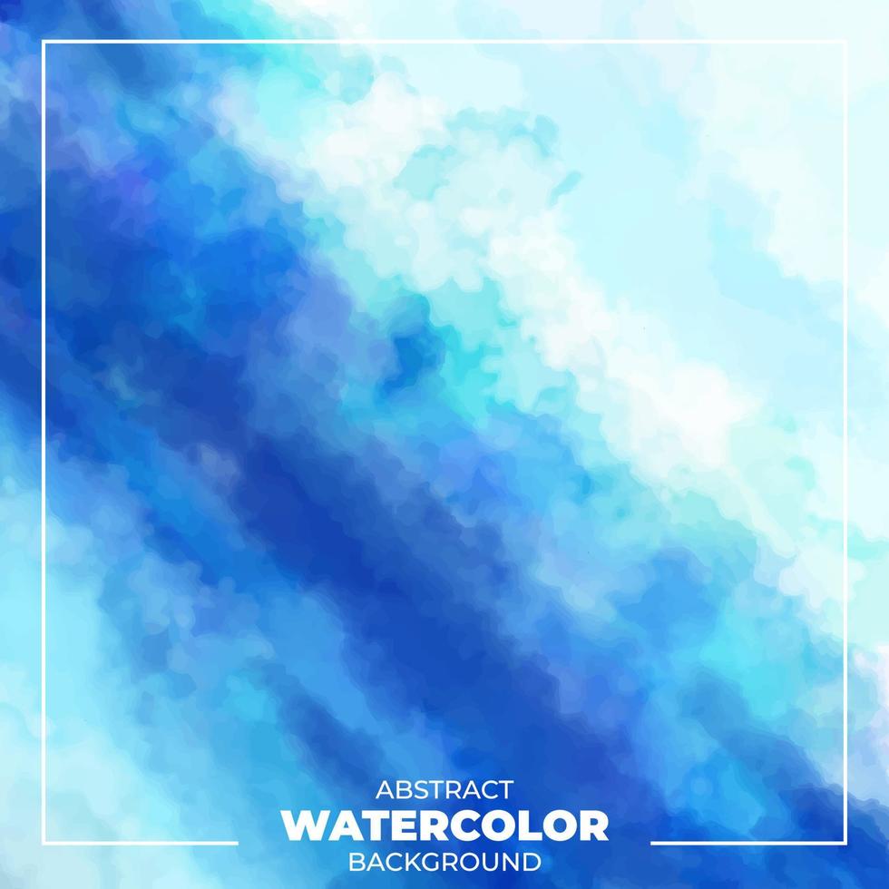 fundo de textura aquarela azul vetor