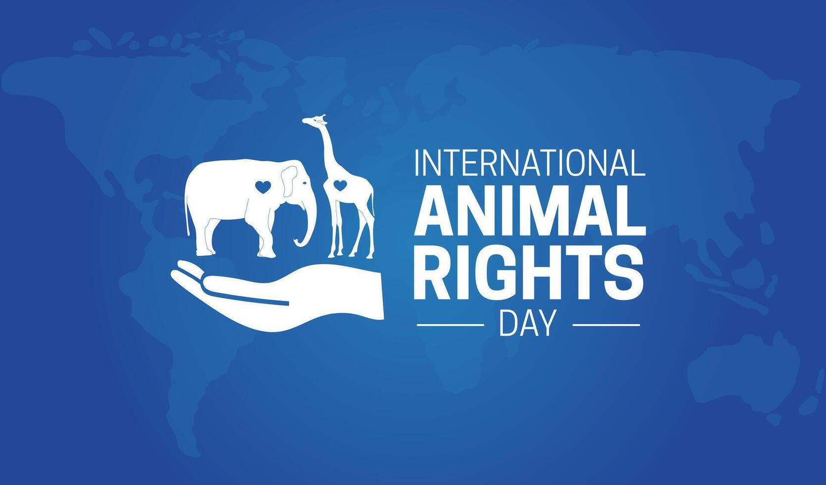 internacional animal direitos dia fundo bandeira vetor
