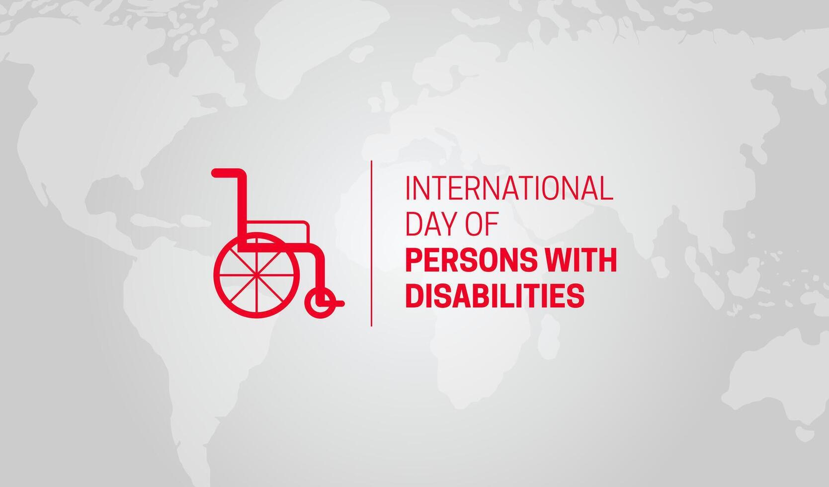 internacional dia do pessoas com deficiências fundo ilustração bandeira vetor