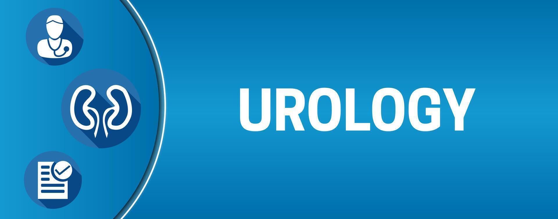 azul urologia bandeira ilustração fundo vetor