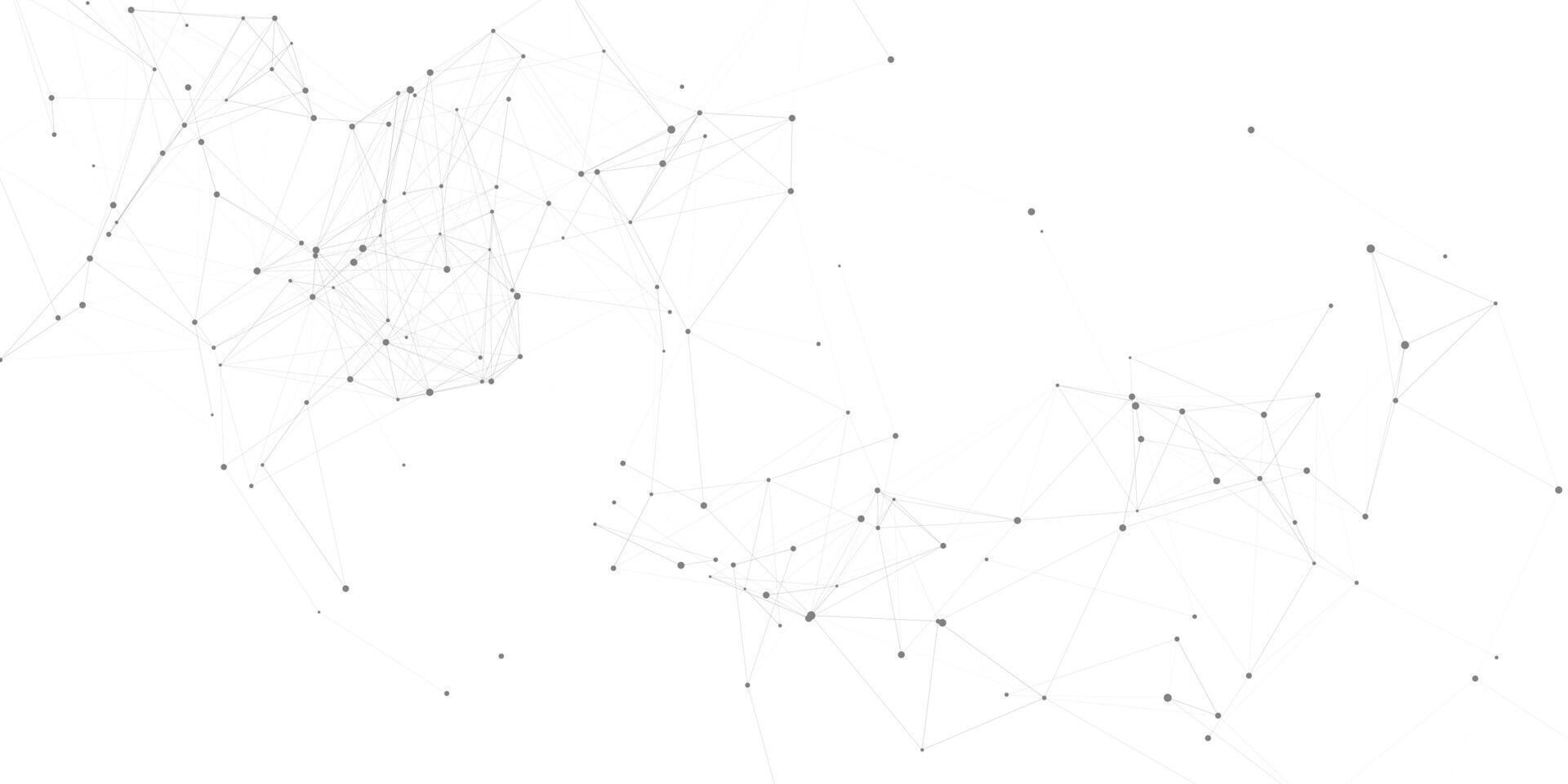 abstrato bandeira com rede comunicações Projeto com conectando linhas e pontos vetor